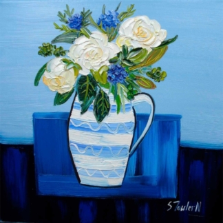 Image of Roses in an Orkney Jug by Sheila Fowler